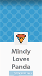 Mobile Screenshot of mindylovespanda.tumblr.com