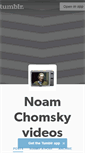 Mobile Screenshot of chomskyvideos.tumblr.com