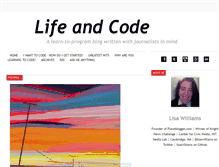 Tablet Screenshot of lifeandcode.tumblr.com