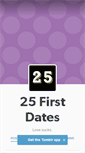 Mobile Screenshot of 25firstdates.tumblr.com