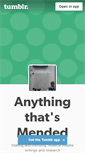 Mobile Screenshot of anythingthatsmended.tumblr.com