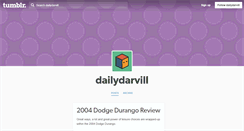 Desktop Screenshot of dailydarvill.tumblr.com