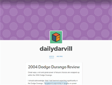 Tablet Screenshot of dailydarvill.tumblr.com