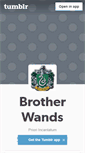 Mobile Screenshot of brother-wands.tumblr.com