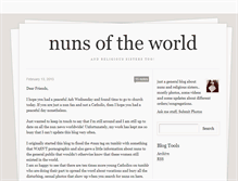 Tablet Screenshot of nuns.tumblr.com
