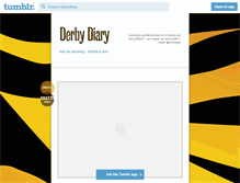 Tablet Screenshot of derbydiary.tumblr.com