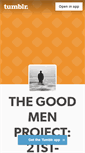 Mobile Screenshot of goodmenproject.tumblr.com