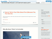 Tablet Screenshot of goodmenproject.tumblr.com