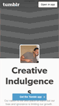 Mobile Screenshot of creativeindulgences.tumblr.com