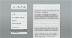 Desktop Screenshot of frndofthepeople.tumblr.com