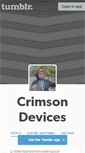 Mobile Screenshot of crimsondevices.tumblr.com