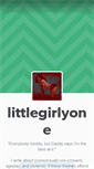 Mobile Screenshot of littlegirlyone.tumblr.com