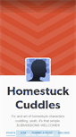 Mobile Screenshot of homestuck-cuddles.tumblr.com