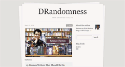Desktop Screenshot of drandomness.tumblr.com