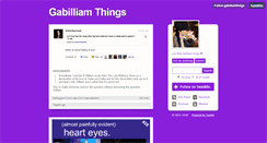 Desktop Screenshot of gabilliamthings.tumblr.com