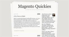 Desktop Screenshot of magento-quickies.tumblr.com
