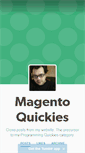 Mobile Screenshot of magento-quickies.tumblr.com