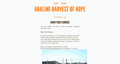 Desktop Screenshot of abalimiharvestofhope.tumblr.com