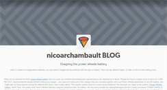 Desktop Screenshot of nicoarchambault.tumblr.com