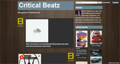 Desktop Screenshot of criticalbeatz.tumblr.com