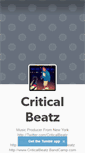 Mobile Screenshot of criticalbeatz.tumblr.com