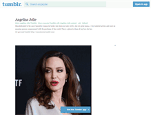 Tablet Screenshot of angiejolie.tumblr.com