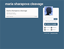 Tablet Screenshot of maria-sharapova-cleavage.tumblr.com