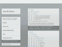 Tablet Screenshot of justbebrave.tumblr.com