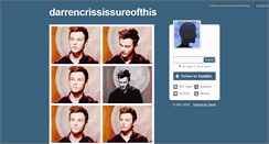 Desktop Screenshot of darrencrississureofthis.tumblr.com