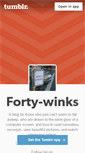 Mobile Screenshot of 40-winks.tumblr.com
