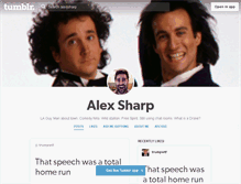 Tablet Screenshot of alexjsharp.tumblr.com
