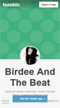 Mobile Screenshot of birdeeandthebeat.tumblr.com