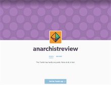 Tablet Screenshot of anarchistreview.tumblr.com