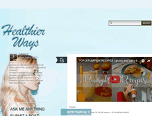 Tablet Screenshot of healthierways.tumblr.com