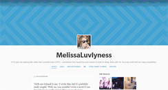 Desktop Screenshot of melissaluvlyness.tumblr.com