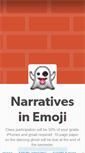 Mobile Screenshot of narrativesinemoji.tumblr.com