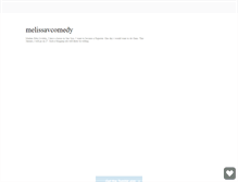 Tablet Screenshot of melissavcomedy.tumblr.com