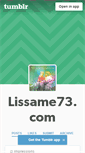 Mobile Screenshot of lissame73.tumblr.com