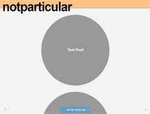 Tablet Screenshot of notparticular.tumblr.com