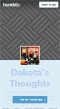 Mobile Screenshot of dakotathoughs.tumblr.com