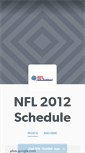 Mobile Screenshot of nfl2012schedule.tumblr.com