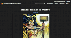 Desktop Screenshot of nerdpowermotherfucker.tumblr.com
