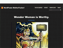 Tablet Screenshot of nerdpowermotherfucker.tumblr.com