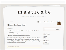 Tablet Screenshot of masticate.tumblr.com