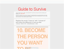 Tablet Screenshot of guidetosurvive.tumblr.com