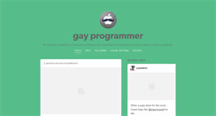 Desktop Screenshot of gayprogrammer.tumblr.com