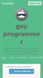 Mobile Screenshot of gayprogrammer.tumblr.com