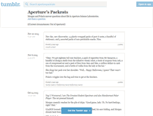 Tablet Screenshot of aperturepackrats.tumblr.com