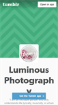 Mobile Screenshot of luminousphotography.tumblr.com