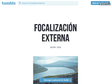 Tablet Screenshot of focalizacionexterna.tumblr.com